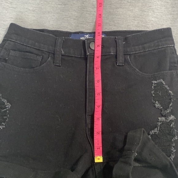 Hollister High Rise Shorts Size 26 Black Color - Picture 6 of 9